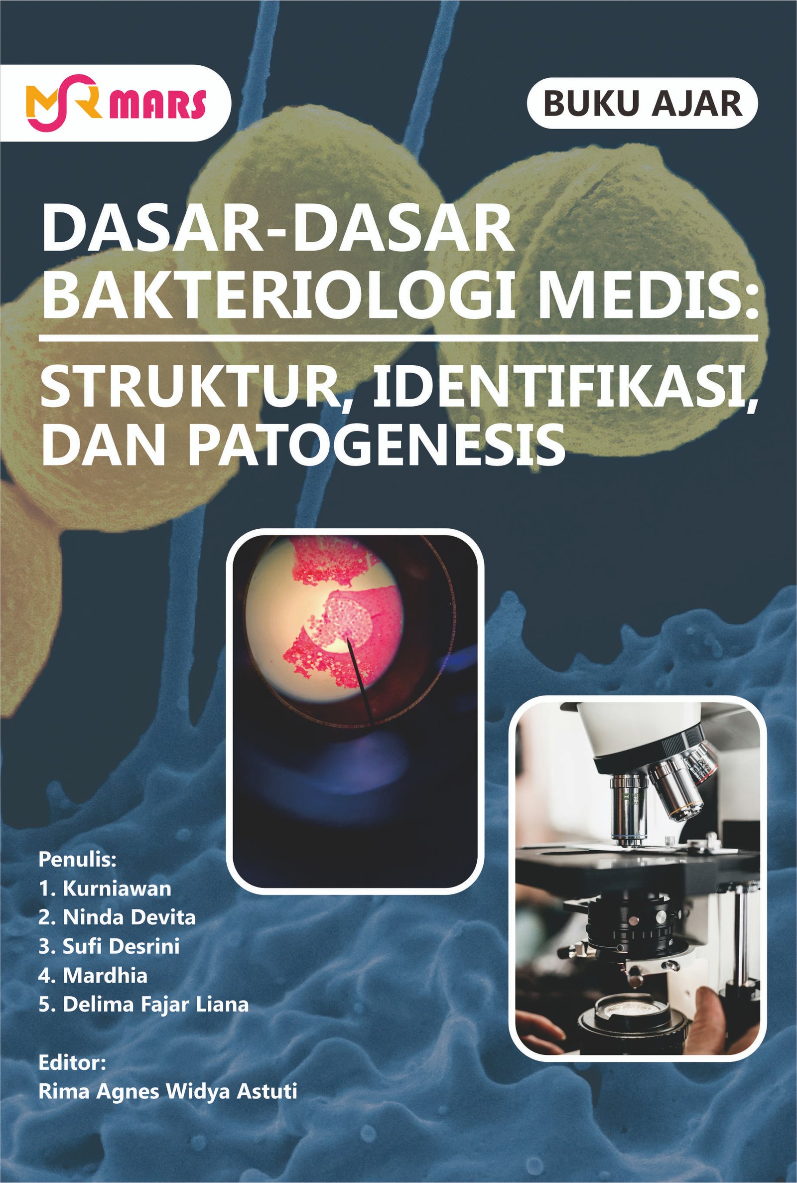 Cover Dasar-Dasar Bakteriologi Medis: Struktur, Identifikasi, dan Patogenesis